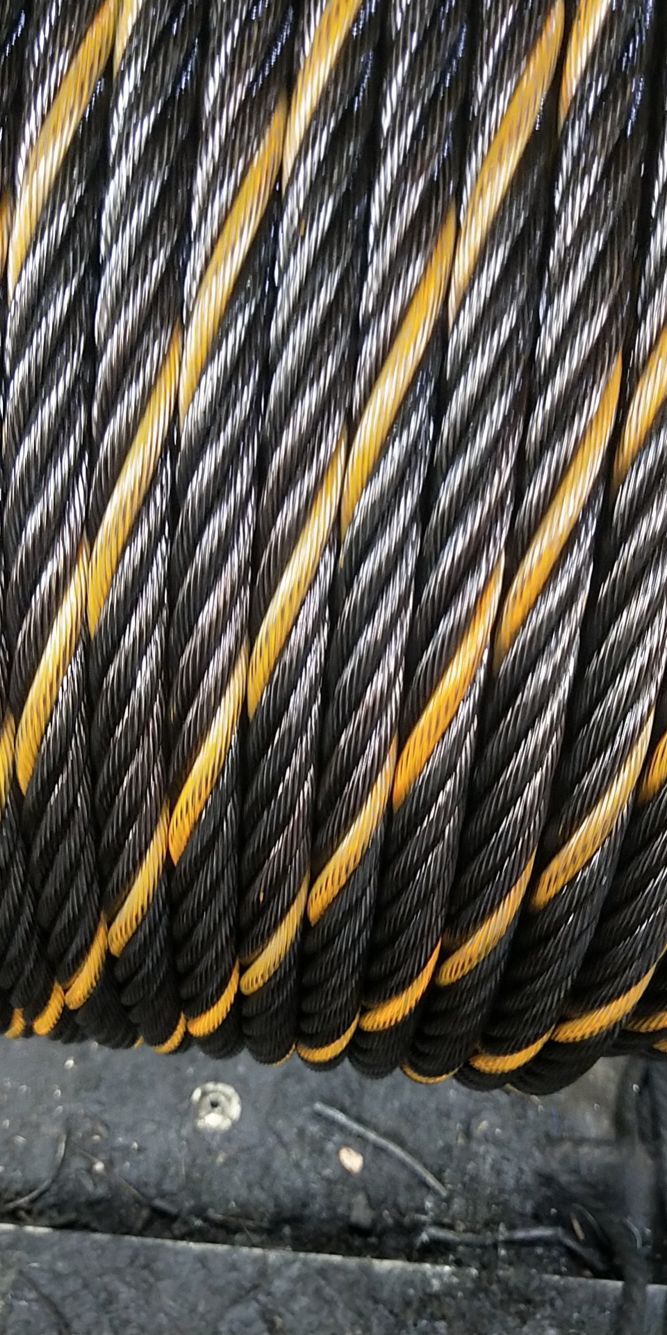 Cuerda de alambre de acero personalizada para grúa y grúa torre 6 * 19s + FC 16 mm