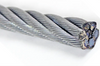 Cuerda de alambre de acero galvanizado 2 3 4 5 6 7 8 mm Cuerda de alambre de cuerda trenzada anti torsión
