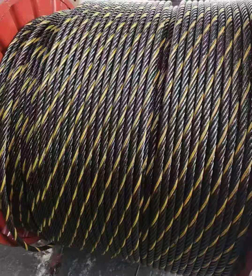 Cuerda de alambre de hilo amarillo 6x36ws